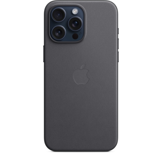 Оригинальный чехол FineWoven Case with MagSafe для iPhone 15 Pro Max (Black) (MT4V3)