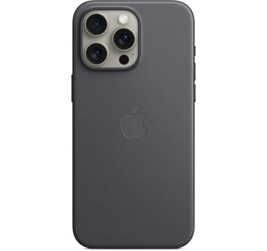 Оригинальный чехол FineWoven Case with MagSafe для iPhone 15 Pro Max (Black) (MT4V3)