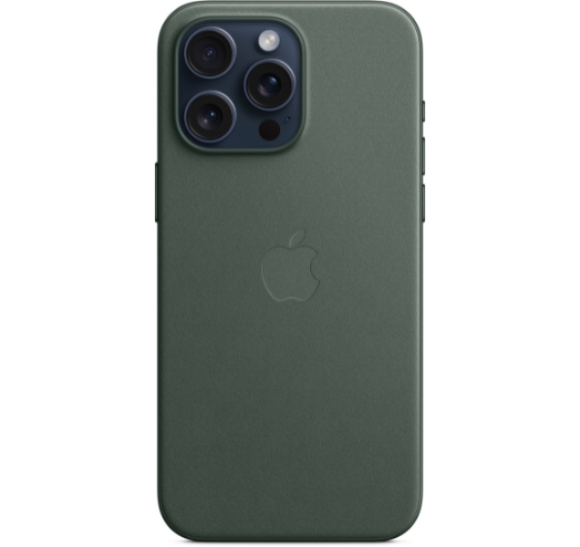 Оригинальный чехол FineWoven Case with MagSafe для iPhone 15 Pro Max (Evergreen) (MT503)