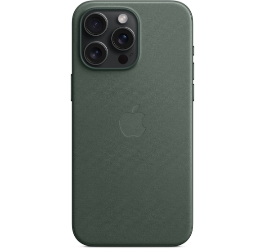Оригинальный чехол FineWoven Case with MagSafe для iPhone 15 Pro Max (Evergreen) (MT503)