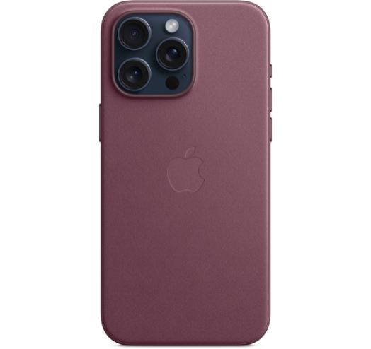 Оригинальный чехол FineWoven Case with MagSafe для iPhone 15 Pro Max (Mulberry) (MT4X3)