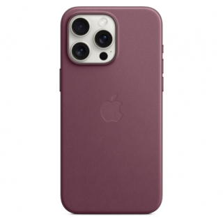 Оригинальный чехол FineWoven Case with MagSafe для iPhone 15 Pro Max (Mulberry) (MT4X3)