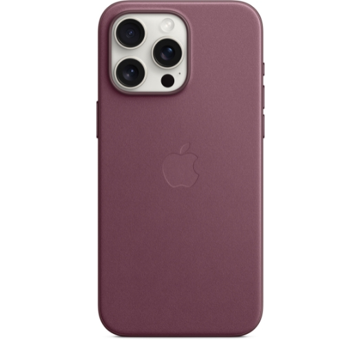 Оригинальный чехол FineWoven Case with MagSafe для iPhone 15 Pro Max (Mulberry) (MT4X3)