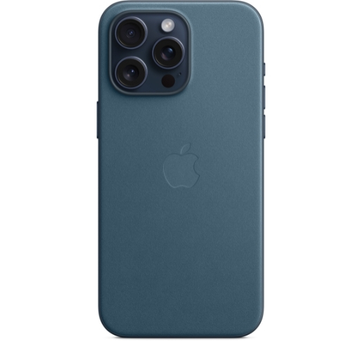 Оригинальный чехол FineWoven Case with MagSafe для iPhone 15 Pro Max (Pacific Blue) (MT4Y3)