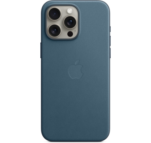 Оригинальный чехол FineWoven Case with MagSafe для iPhone 15 Pro Max (Pacific Blue) (MT4Y3)