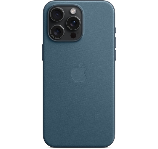 Оригинальный чехол FineWoven Case with MagSafe для iPhone 15 Pro Max (Pacific Blue) (MT4Y3)