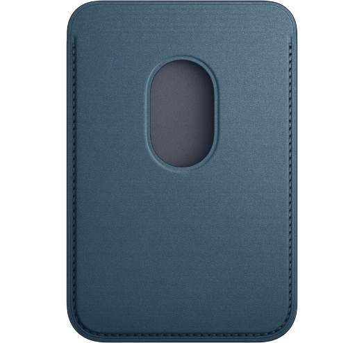 Оригинальный чехол-кошелек Apple для iPhone FineWoven Wallet with MagSafe (Pacific Blue) (MT263)