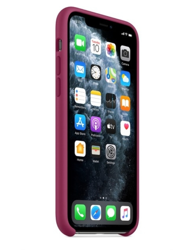 Чохол Silicone Case для iPhone 11 Pro Max (Pomegranate) (MY122) (Original Assembly)