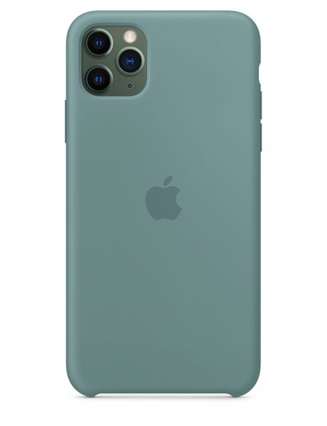 Чохол Silicone Case для iPhone 11 Pro Max (Pine Green) (MY1G2) (Original Assembly)