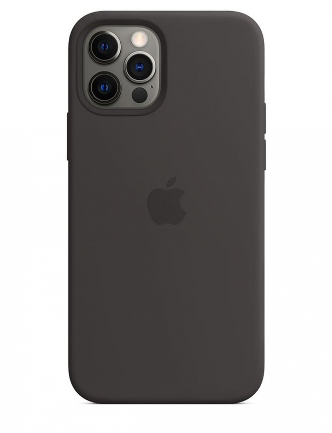 Оригінальный чохол Silicone Case для iPhone 12/12 Pro (Black) (MHL73)
