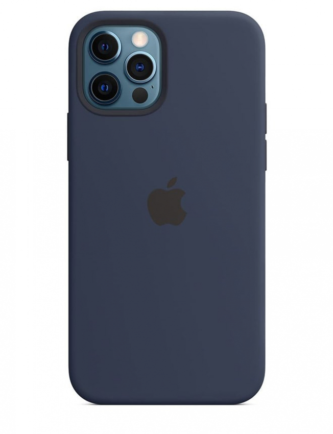 Оригінальный чохол Silicone Case для iPhone 12/12 Pro (Deep Navy) (MHL43)