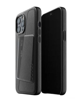 Чохол шкіряний MUJJO для Apple iPhone 12 Pro Max Full Leather Wallet Case Black