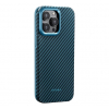 Чохол Pitaka MagEZ Case Pro 4 Twill 1500D with MagSafe для Apple iPhone 15 Pro (Black/Blue) (KI1508PP)