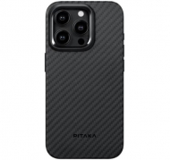 Чохол Pitaka MagEZ Case Pro 4 Twill 1500D with MagSafe для Apple iPhone 15 Pro (Black/Grey) (KI1501PP)