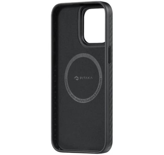 Чохол Pitaka MagEZ Case Pro 4 Twill 1500D with MagSafe для Apple iPhone 15 Pro (Black/Grey) (KI1501PP)