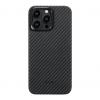 Чехол Pitaka MagEZ Case 4 Twill 1500D with MagSafe для Apple iPhone 15 Pro (Black/Grey) (KI1501P)