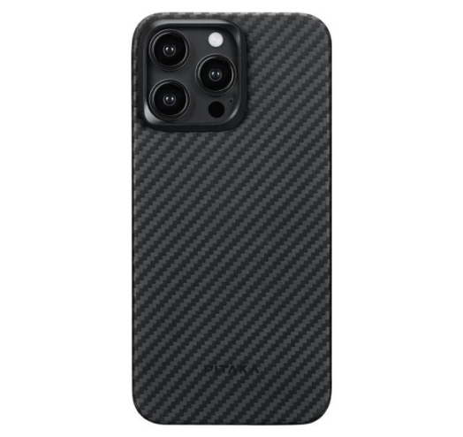 Чехол Pitaka MagEZ Case 4 Twill 1500D with MagSafe для Apple iPhone 15 Pro (Black/Grey) (KI1501P)