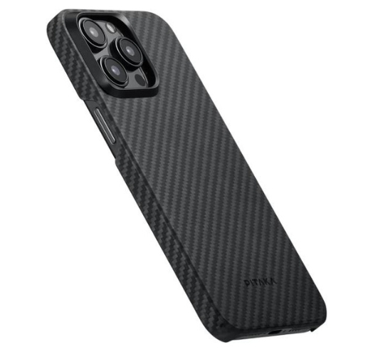 Чехол Pitaka MagEZ Case 4 Twill 1500D with MagSafe для Apple iPhone 15 Pro (Black/Grey) (KI1501P)