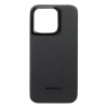 Чехол Pitaka MagEZ Case 4 Twill 600D with MagSafe для Apple iPhone 15 Pro Max (Black/Grey) (KI1501PMA)