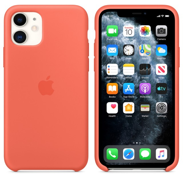 Чохол Silicone Case для iPhone 11 (Clementine) (Original Assembly)