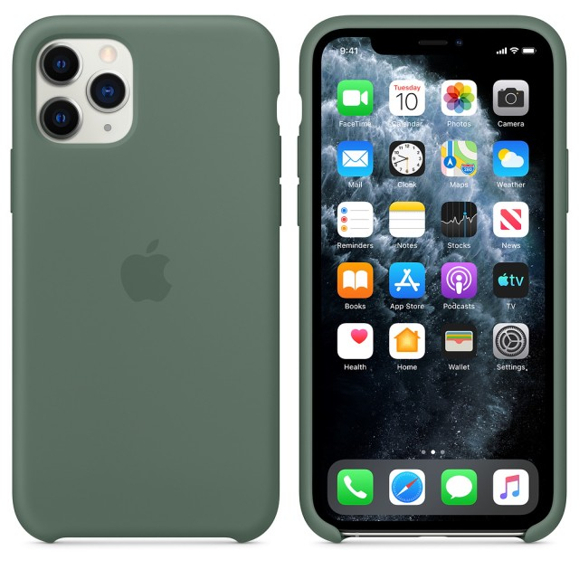 Чохол Silicone Case iPhone для 11 Pro (Pine Green) (MWYP2) (Original Assembly)