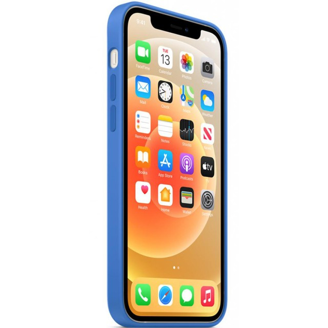 Чохол Silicone Case для iPhone 12/12 Pro (Capri Blue) (MJYY3) (Original Assembly)