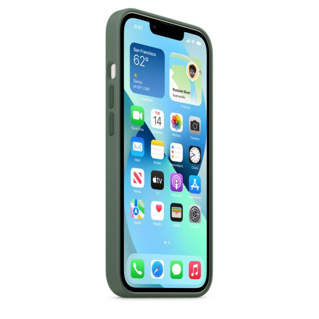 Чохол Silicone Case with MagSafe для iPhone 13 (Eucalyptus) (MN633) (Original Assembly)