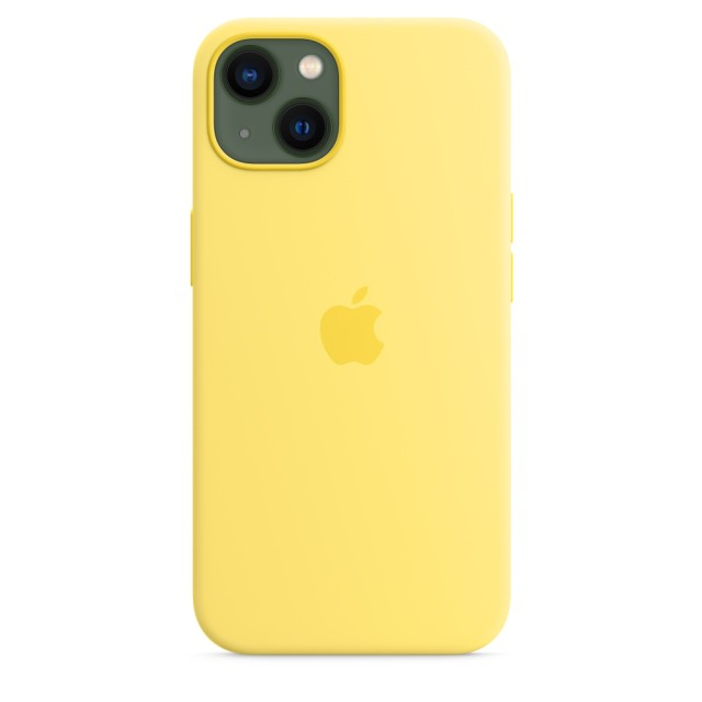 Чохол Silicone Case with MagSafe для iPhone 13 (Lemon Zest) (MN623) (Original Assembly)