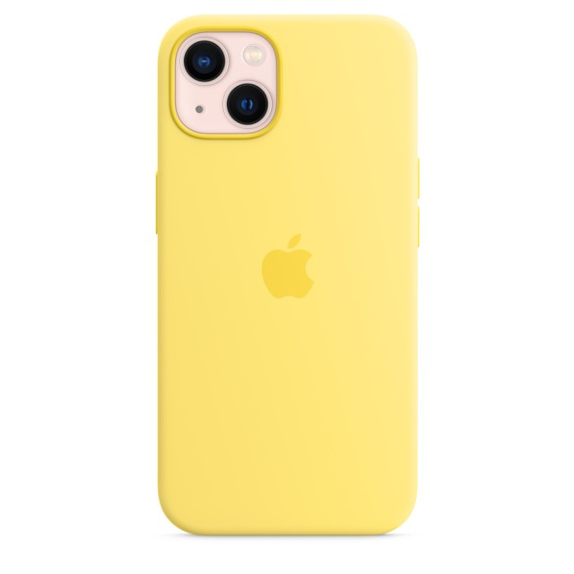 Чохол Silicone Case with MagSafe для iPhone 13 (Lemon Zest) (MN623) (Original Assembly)