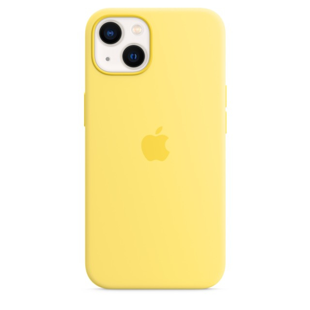 Чохол Silicone Case with MagSafe для iPhone 13 (Lemon Zest) (MN623) (Original Assembly)
