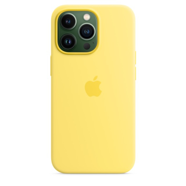 Чохол Silicone Case with MagSafe для iPhone 13 Pro (Lemon Zest) (MN663) (Original Assembly) 