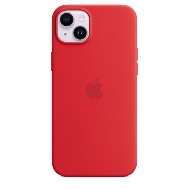 Чохол Silicone Case with MagSafe для iPhone 14 Plus (PRODUCT) RED (MPT63) (Original Assembly)