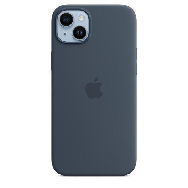 Чохол Silicone Case with MagSafe для iPhone 14 Plus (Storm Blue) (MPT53) (Original Assembly)