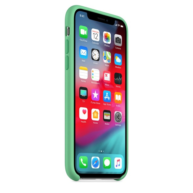 Чохол Silicone Case для iPhone X/Xs (Spearmint) (MVF52) (Original Assembly)