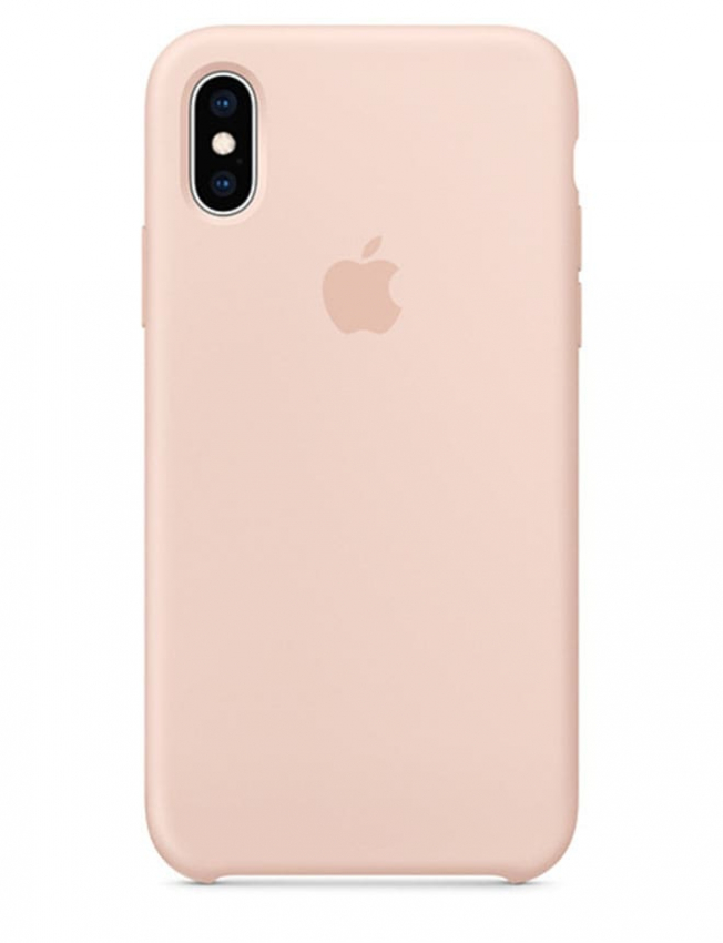 Чехол Silicone Case для iPhone X/Xs (Pink Sand) (MTF82) (Original Assembly)