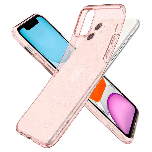 Чохол Spigen Liquid Crystal Glitter для iPhone 11 (Rose Quartz) (076CS27182)