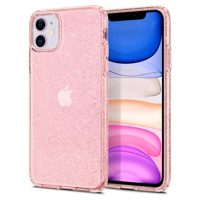 Чохол Spigen Liquid Crystal Glitter для iPhone 11 (Rose Quartz) (076CS27182)