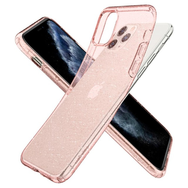 Чохол Spigen Liquid Crystal Glitter для iPhone 11 Pro (Rose Quartz) (077CS27230)