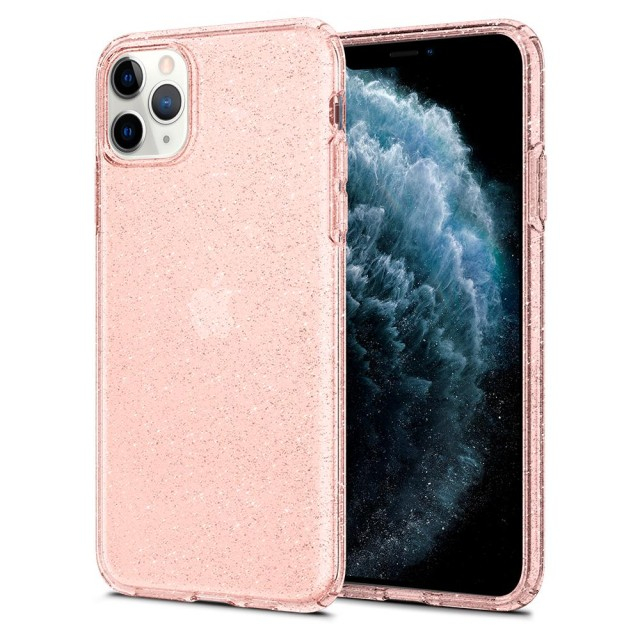 Чохол Spigen Liquid Crystal Glitter для iPhone 11 Pro (Rose Quartz) (077CS27230)