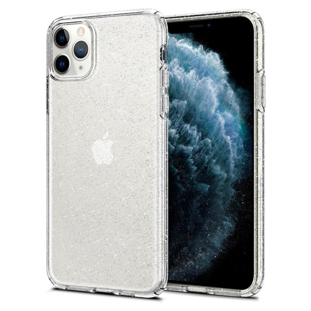 Чохол Spigen Liquid Crystal Glitter для iPhone 11 Pro Max (Crystal Quartz) (075CS27131)