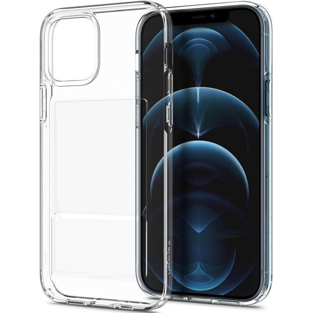 Чохол Spigen Crystal Slot для iPhone 12/12 Pro (Crystal Clear) (ACS02576)