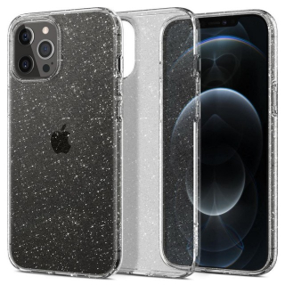Чехол Spigen Liquid Crystal Glitter для iPhone 12/12 Pro (Crystal Quartz) (ACS01698)