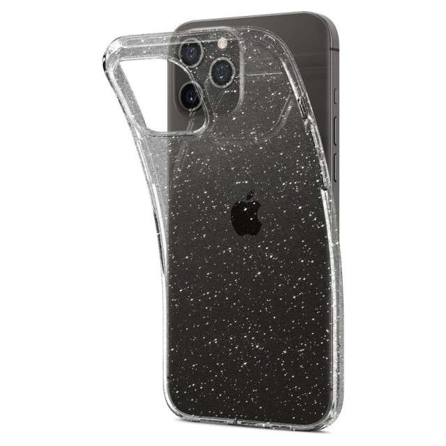 Чехол Spigen Liquid Crystal Glitter для iPhone 12/12 Pro (Crystal Quartz) (ACS01698)