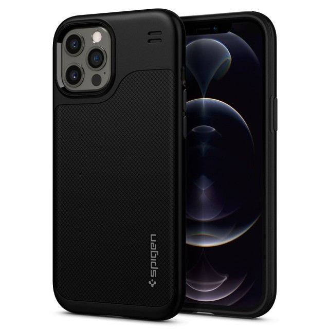 Чохол Spigen Hybrid NX для iPhone 12/12 Pro (Matte Black) (ACS01519)
