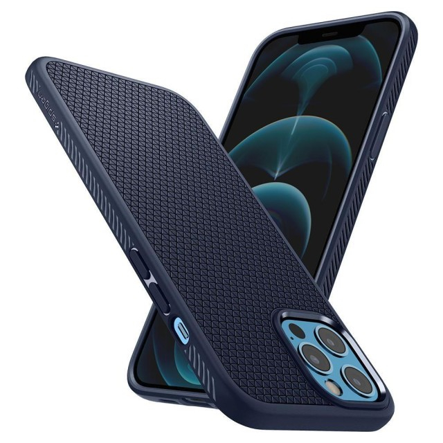 Чохол Spigen Liquid Air для iPhone 12/12 Pro (Navy Blue) (ACS02250)