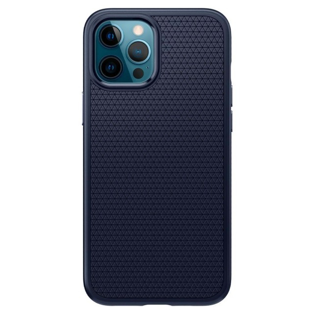 Чохол Spigen Liquid Air для iPhone 12/12 Pro (Navy Blue) (ACS02250)