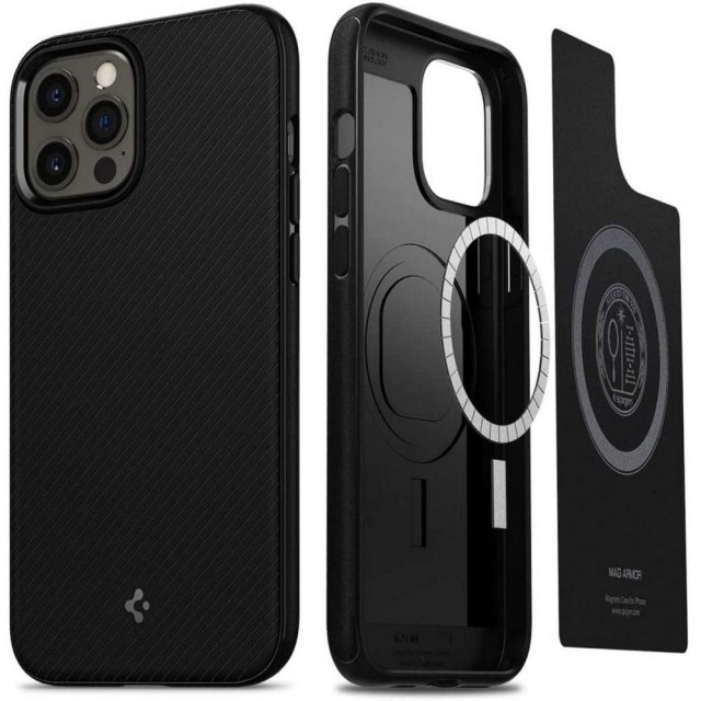 Чохол Spigen Mag Armor для iPhone 12/12 Pro (Black) (ACS01865)