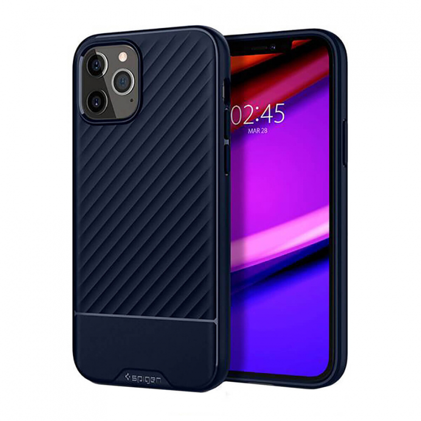 Чохол Spigen Core Armor для iPhone 12 Pro Max (Navy Blue) (ACS01472)