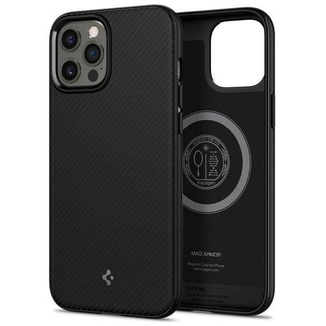 Чохол Spigen Mag Armor для iPhone 12 Pro Max (Black) (ACS01864)