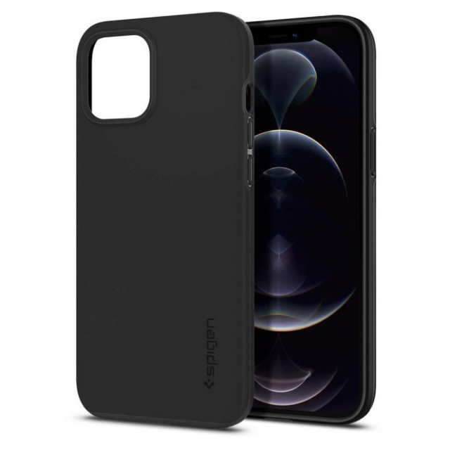 Чохол Spigen Thin Fit для iPhone 12 Pro Max (Black) (ACS01612)